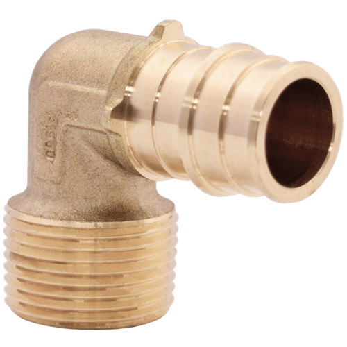 3/4" Expansion X 1" Male Pex Brass 90° Lead Free