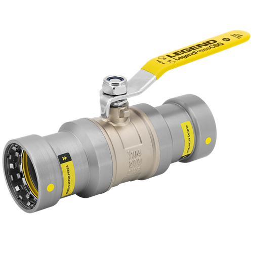 Legend P-204G Carbon Steel Press Ball Valve (Gas, Full Port)