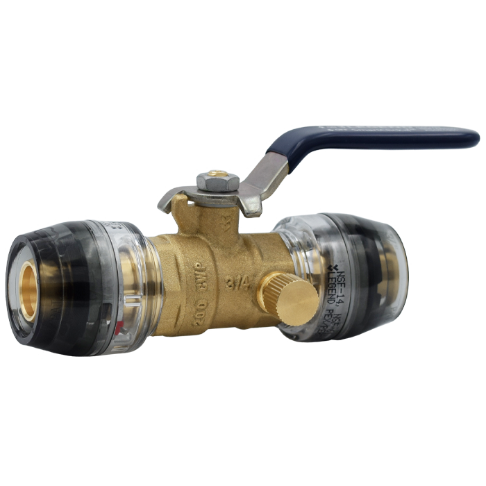 Legend SmartClick Ball Valve w/Drain