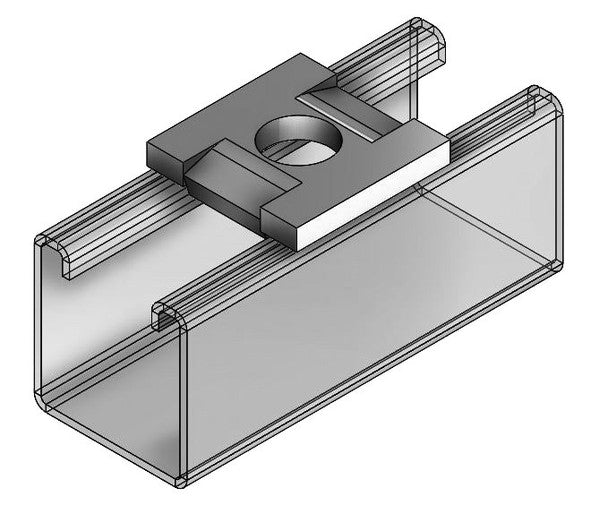 Square Washer With Guides Electro-Galvanized 1/2"