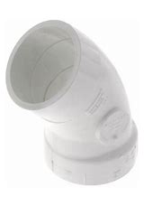 1-1/2" 45° Bend STREET PVC DWV