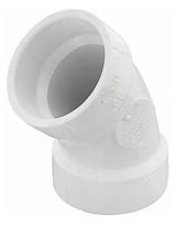 1-1/2" 45° Bend PVC DWV