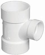 6"X6"X4" Sanitary Tee Red PVC DWV