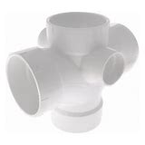 4"X4"X4"X4"X2"  DBL SAN TEE W/SIDE INLET