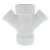 4"X4"X2"X2" Double Wye PVC DWV