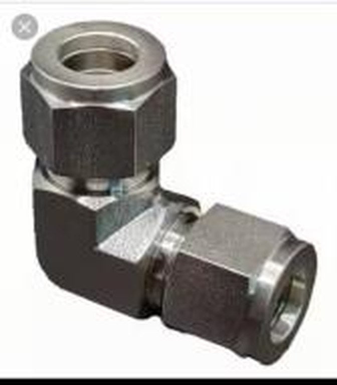 316L SS Union Elbow — Double Ferrule Compression Fitting