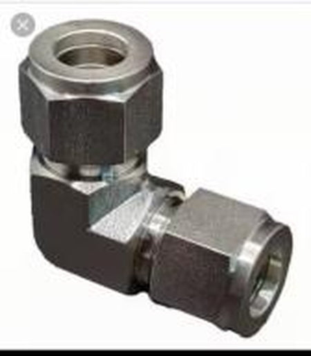 316L SS Union Elbow — Double Ferrule Compression Fitting